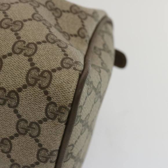 GUCCI GG Supreme Web Sherry Line Boston Bag Beige Red 24 02 007 Auth yk10839 - Picture 15 of 16